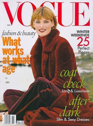 Vintage Vogue magazine covers - wah4mi0ae4yauslife.com - Vogue November 1996 - Linda Evangelista.jpg